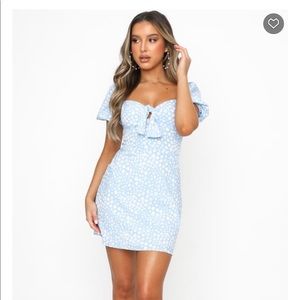 White Fox Dress Size M. New with tags, never worn